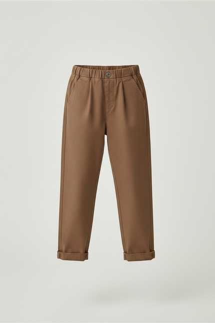Pantalon Marron A6dd - Gabardine - vue 3