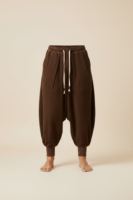 Pantalon Marron 0e85 - Cordé - vue 3
