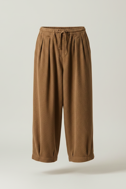 Pantalon Marron C8be - Cordé - vue 3