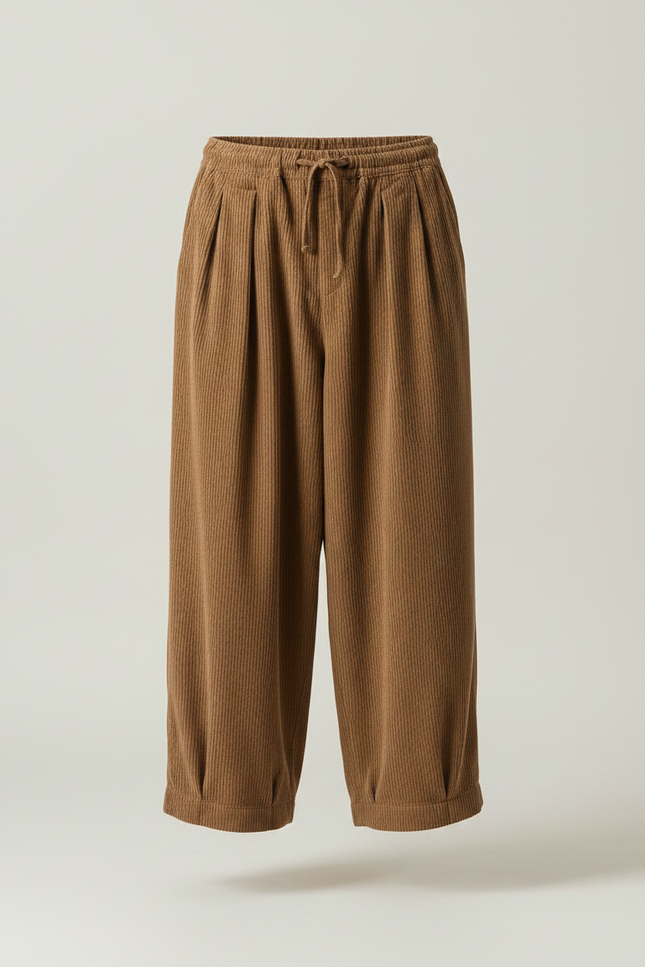 Pantalon Marron C8be - Cordé - vue 3