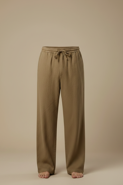 Pantalon Été Marron - Kaki Lin - vue 3