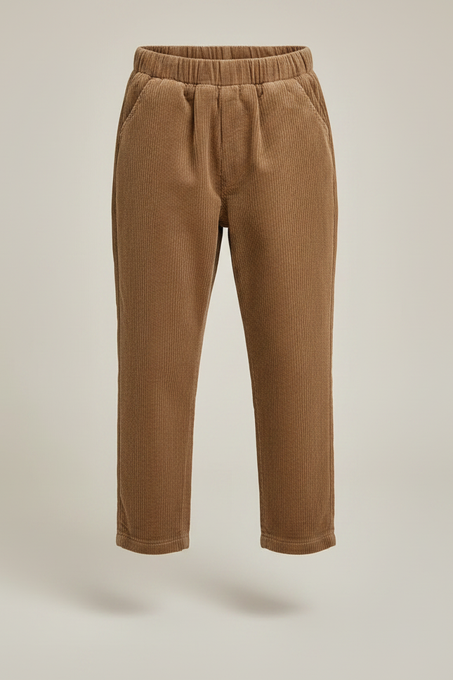 Pantalon Marron 22b7 - Cordé - vue 3