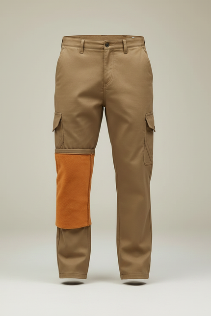 Pantalon De Travail Marron - Camel Gabardine - vue 3