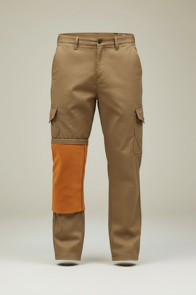 Pantalon De Travail Marron - Camel Gabardine - vue 3