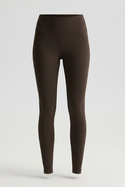 Pantalon Marron Confortable Taille Haute Fluide Femme - Polyester - vue 3