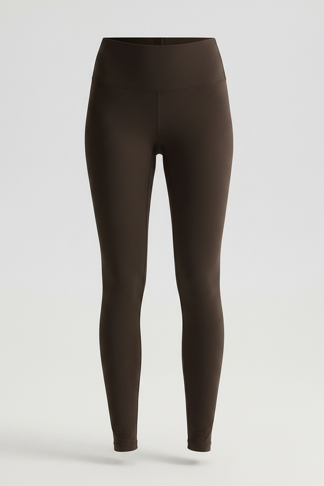 Pantalon Marron Confortable Taille Haute Fluide Femme - Polyester - vue 3