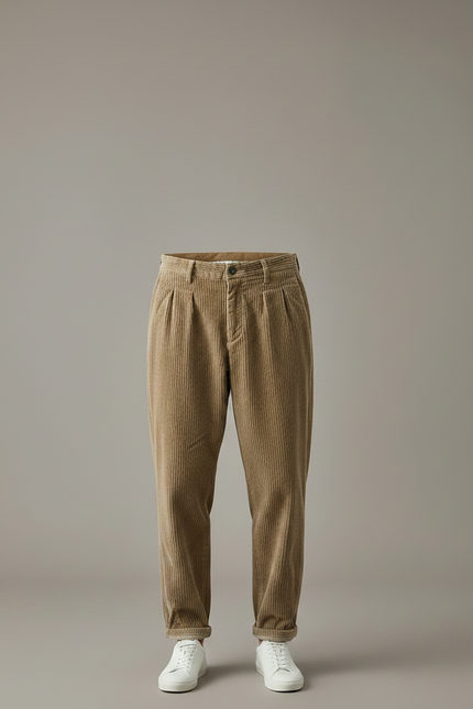 Pantalon Velours Côtelé Marron Homme - Cordé - vue 3