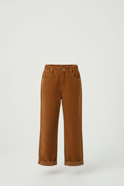 Pantalon Marron F18a - Cordé - vue 3