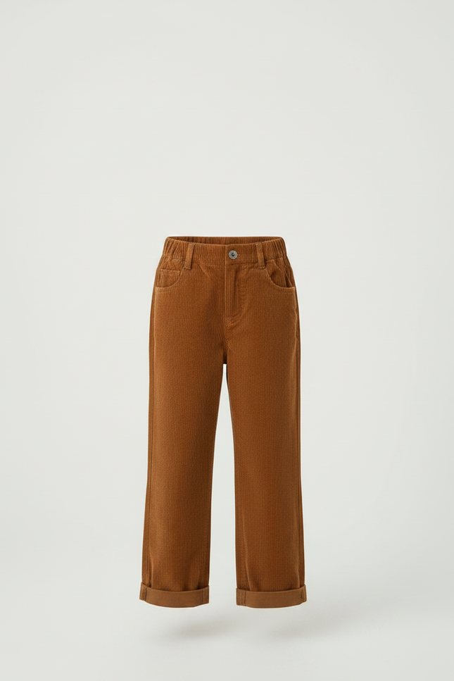 Pantalon Marron F18a - Cordé - vue 3