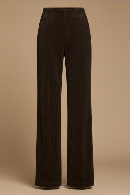 Pantalon Velours Marron Femme - Cordé - vue 3