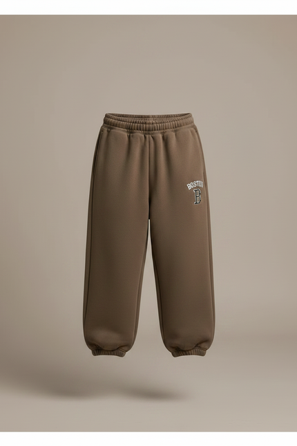 Pantalon Marron Ample Molletonné Sport Garçon - vue 3