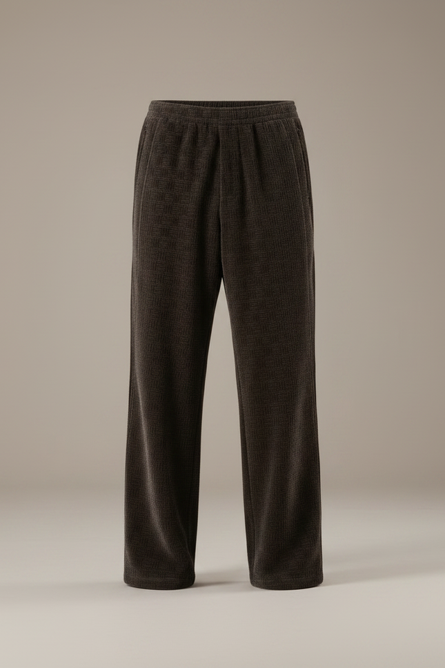 Pantalon Marron Côtelé Ample Décontracté Vintage - Cordé - vue 3