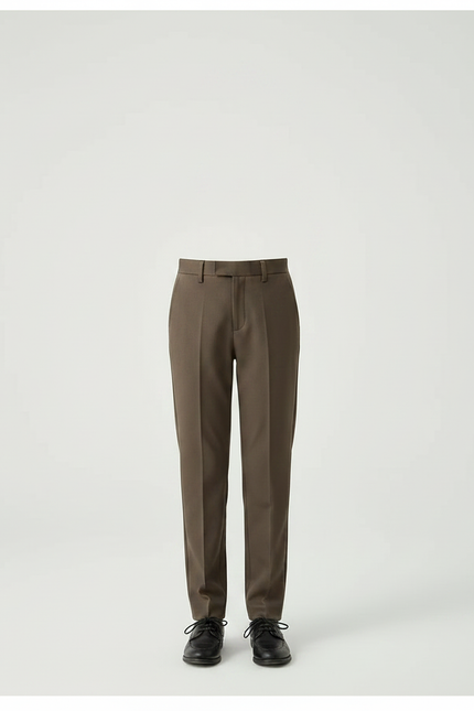 Pantalon Marron Coupe Droite Élégant Enfant Chic - Gabardine - vue 3