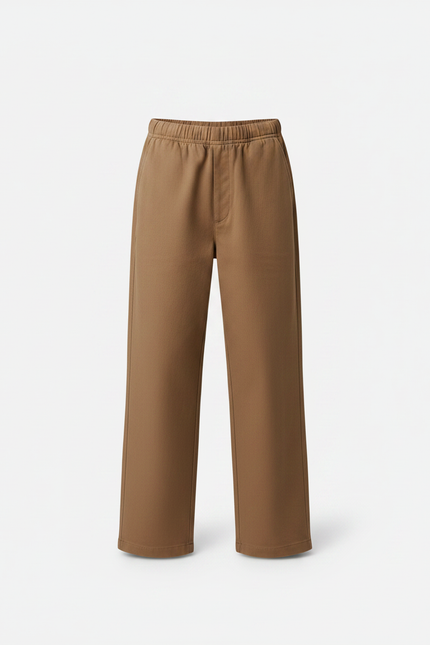Pantalon Marron Coton Ample Décontracté Enfant - vue 3