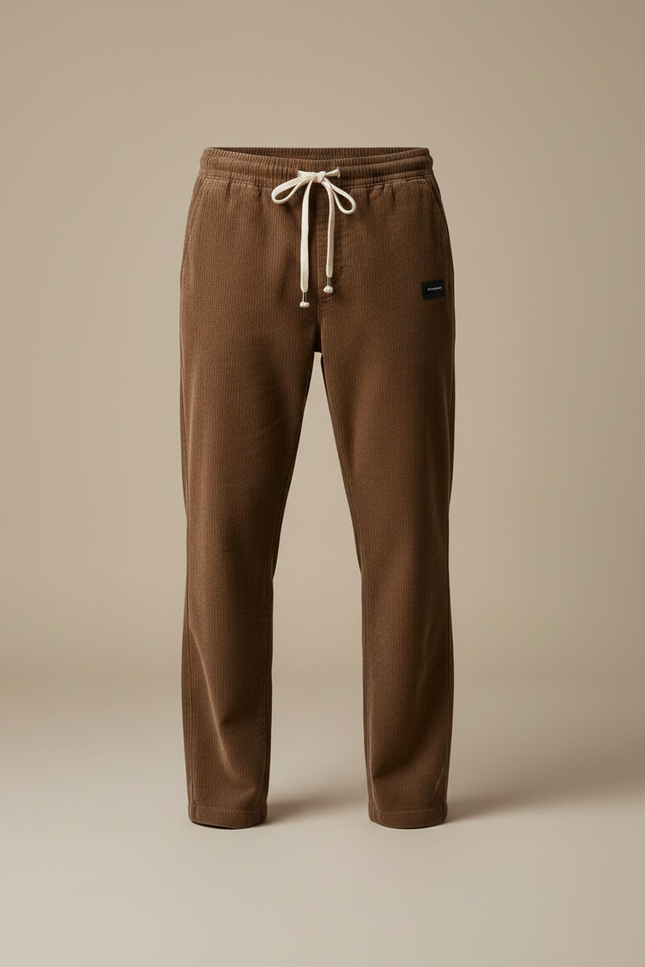 Pantalon Marron 2269 - Cordé - vue 3