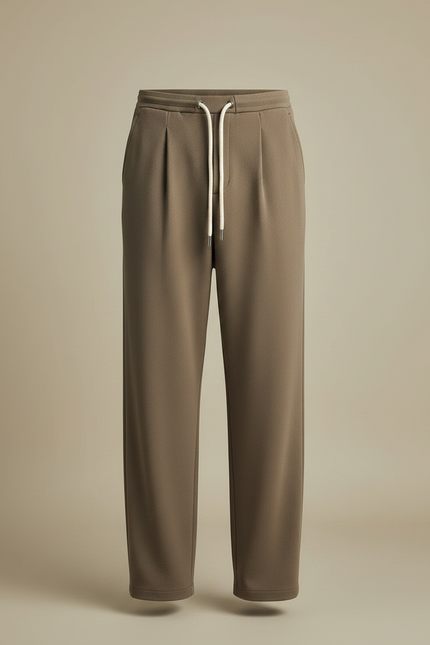 Pantalon Toile Marron - Kaki - vue 3