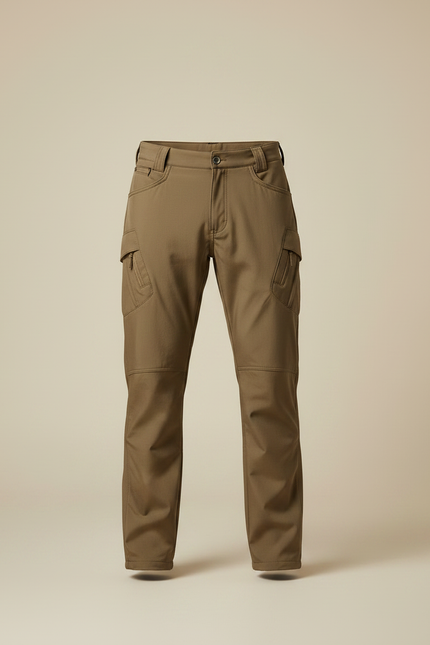 Pantalon Battle Marron - Kaki Gabardine - vue 3
