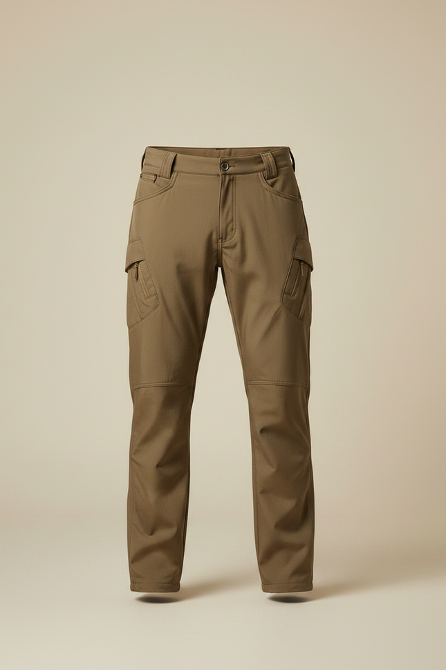 Pantalon Battle Marron - Kaki Gabardine - vue 3