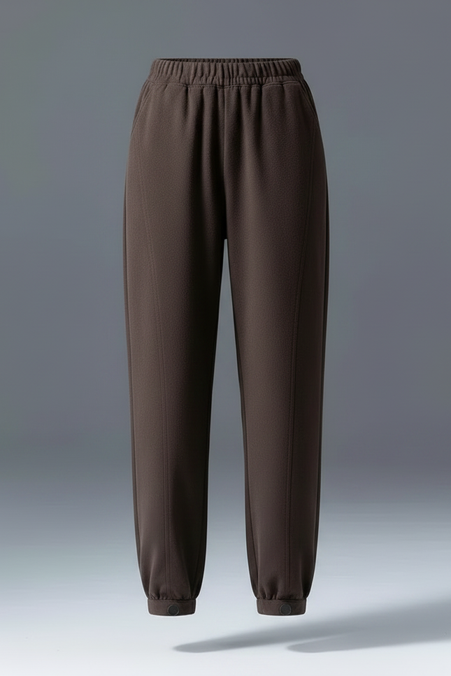 Pantalon Jogging Marron Femme - Molleton - vue 3