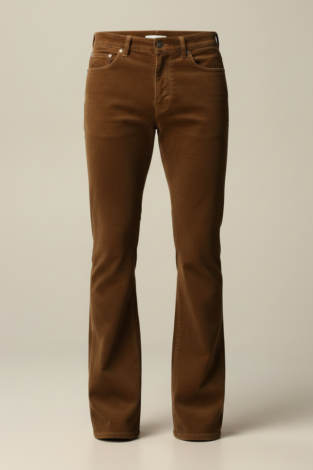 Pantalon Marron F15a - Cordé - vue 3