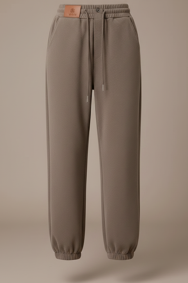 Pantalon Marron Polaire Chaud Ample Décontracté Femme - Molleton - vue 3