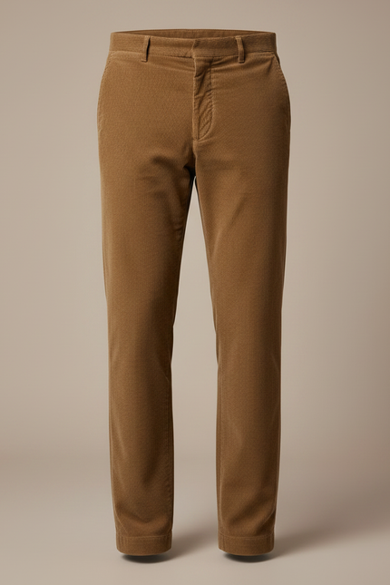 Pantalon Marron 4363 - Cordé - vue 3