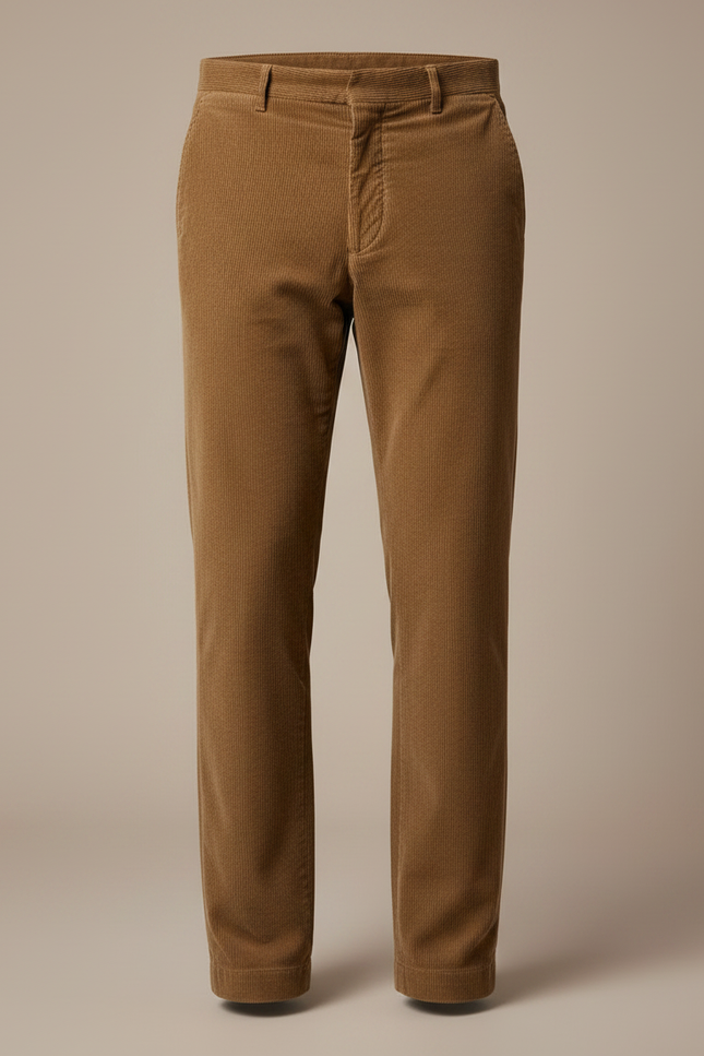 Pantalon Marron 4363 - Cordé - vue 3