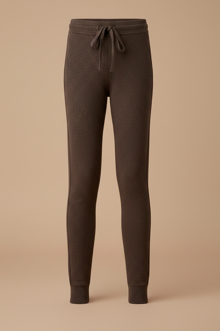 Pantalon Marron Côtelé Slim Cordon Décontracté Enfant - Cordé - vue 3