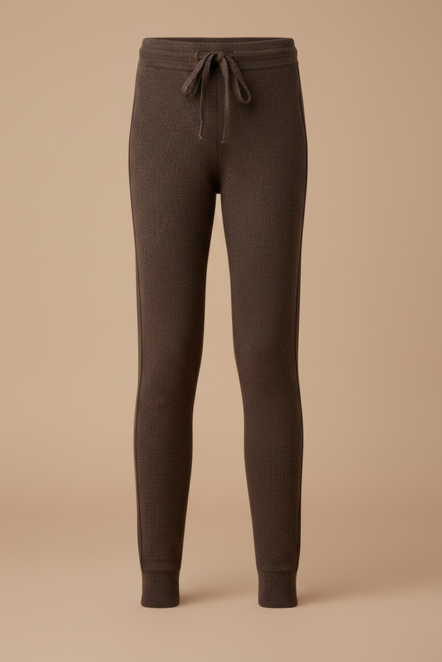 Pantalon Marron Côtelé Slim Cordon Décontracté Enfant - Cordé - vue 3