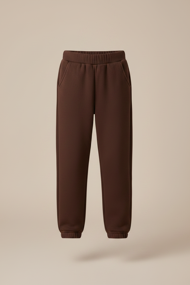 Pantalon Marron Molletonné Confortable Décontracté Enfant - vue 3