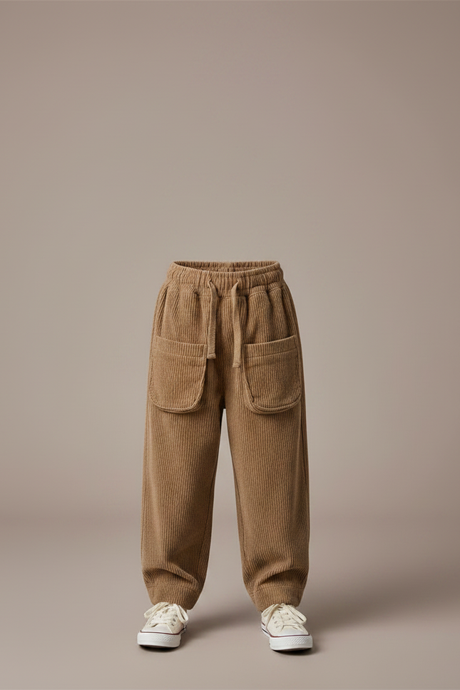 Pantalon Marron B58b - Cordé - vue 3