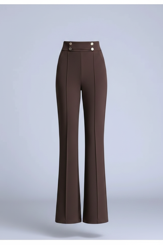 Pantalon Marron Ba7d - Gabardine - vue 3