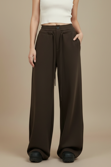 Pantalon Marron 4b64 - Molleton - vue 3