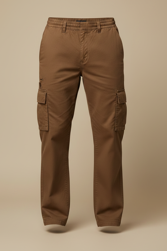 Pantalon Chasse Marron - Toile - vue 3