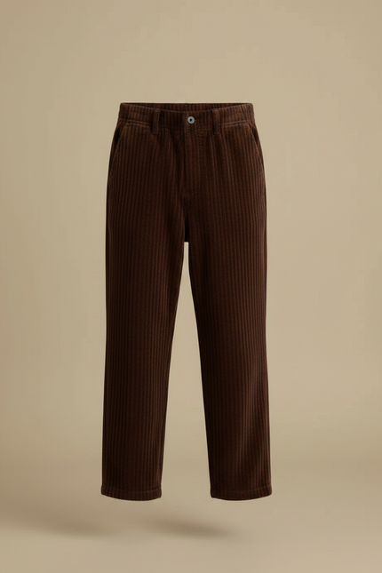 Pantalon Marron 3f5b - Cordé - vue 3