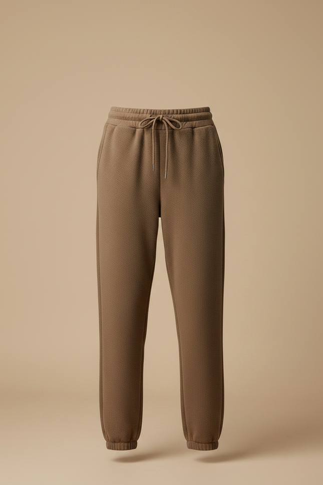 Pantalon Marron Ample Molletonné Confortable Décontracté - vue 3