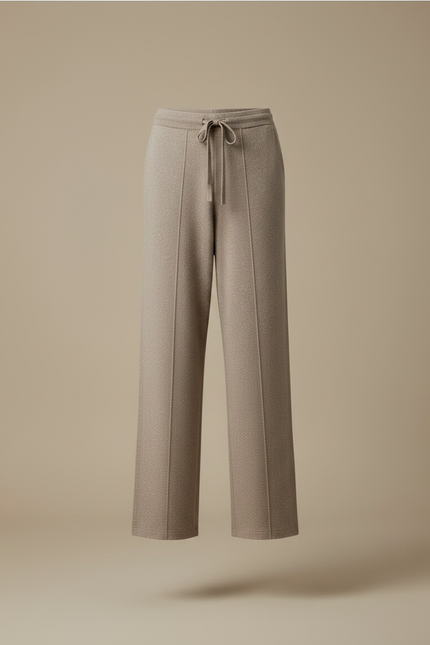 Pantalon Marron Tricoté Large Décontracté Confortable - Maille - vue 3