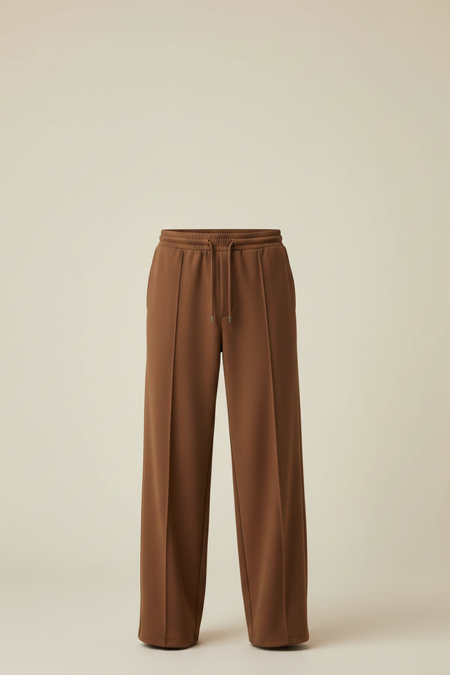 Pantalon Marron Fluide - Polyester - vue 3